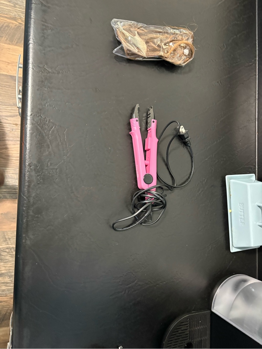 Pink Hair Extension Iron - Styling Tool